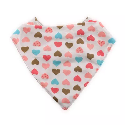 Baveta tip bandana, bumbac, culori fetite