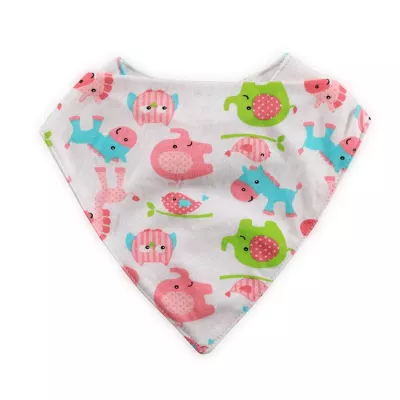 Baveta tip bandana, bumbac, culori fetite