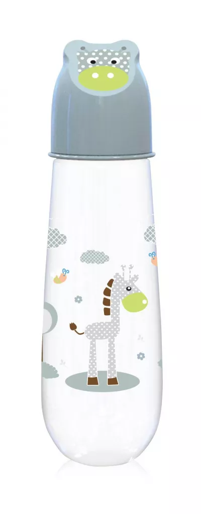 Biberoane, tetine si accesorii - Biberon Character Hood 250 ml Animale, Green, bebelorelli.ro