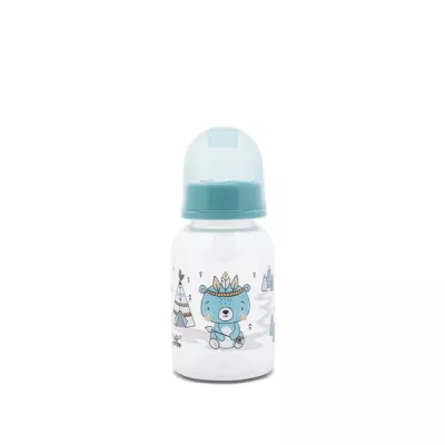 Biberoane - Biberon cu capac, 0 luni+, 125 ml, Aqua Blue, bebelorelli.ro
