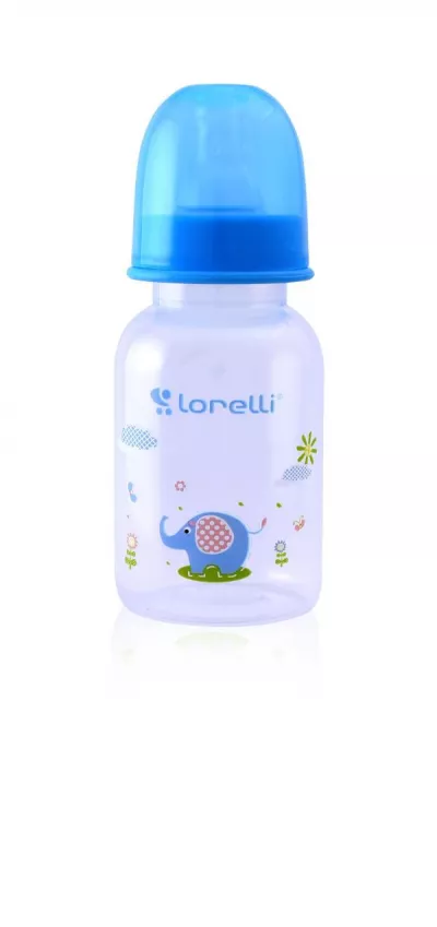 Biberoane - Biberon cu capac, 0 luni+, 125 ml, culori diferite, bebelorelli.ro