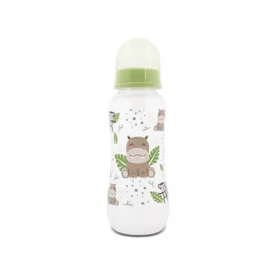 Biberoane, tetine si accesorii - Biberon cu capac, 0 luni+, 250 ml, Fresh Green, bebelorelli.ro