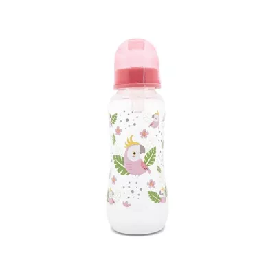 Biberoane - Biberon cu capac, 0 luni+, 250 ml, Shell Pink, bebelorelli.ro