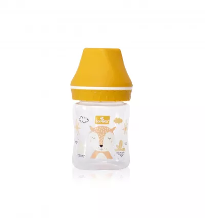 Biberon cu gat larg, 0 luni+, 125 ml, My Friend, culori diferite
