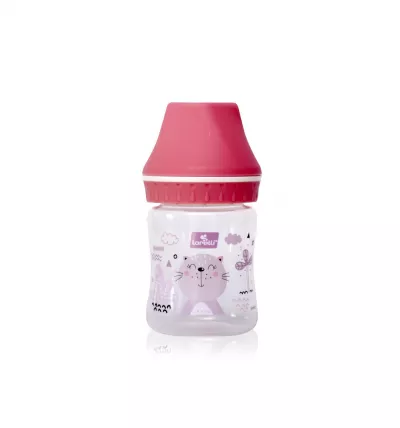 Biberon cu gat larg, 0 luni+, 125 ml, My Friend, culori diferite
