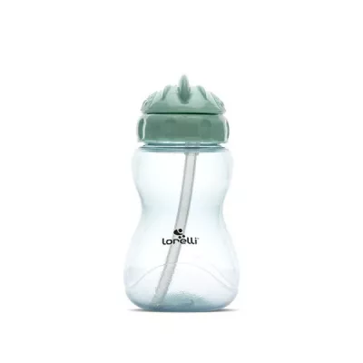 Biberoane - Biberon sport, cu pai moale si flexibil, capac de protectie rotativ, 275 ml, Green Blue, bebelorelli.ro