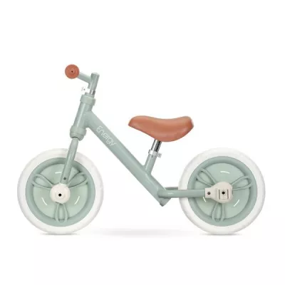 Bicicleta de echilibru 2in1, Energy, include pedale si roti auxiliare, potrivit 2-5 Ani, Green