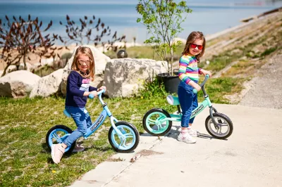 Bicicleta de echilibru Fortuna, 2-5 Ani, Light & Dark Blue