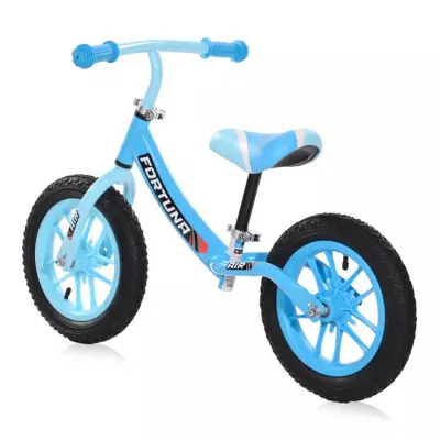 Biciclete - Bicicleta de echilibru, Fortuna Air, 2-5 Ani, 12 inch, anvelope cu camera, jante cu leduri, Light & Dark Blue, bebelorelli.ro