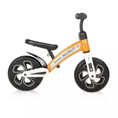 Bicicleta de echilibru Scout, de la 2 ani pana la 4 ani, roti mari, sa reglabila, Portocaliu
