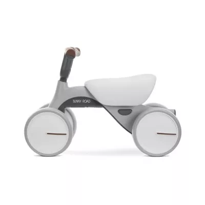 Biciclete - Bicicleta de echilibru, Sunny Road, 12-36 luni, scaun reglabil, lumini si muzica, Grey, bebelorelli.ro