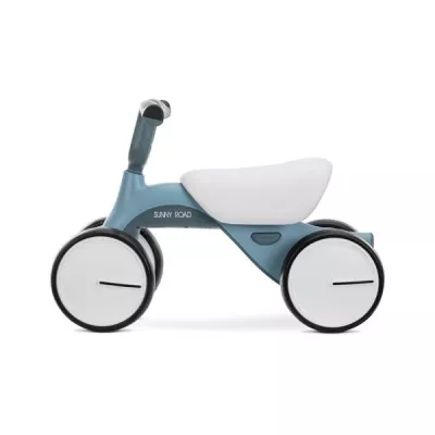 Biciclete - Bicicleta de echilibru, Sunny Road, 12-36 luni, scaun reglabil, lumini si muzica, Blue Petrol, bebelorelli.ro