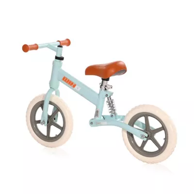 Biciclete - Bicicleta de echilibru Wind, de la 2 ani pana la 5 ani, cadru cu amortizor, roti mari, sa reglabila, Albastru deschis, bebelorelli.ro