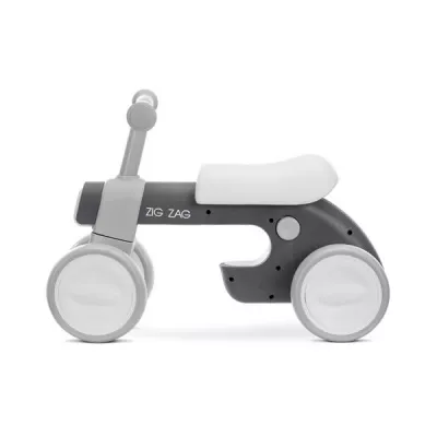 Biciclete - Bicicleta de echilibru, Zig Zag, 12-36 luni, scaun reglabil 2 pozitii, lumini si muzica, Grey, bebelorelli.ro