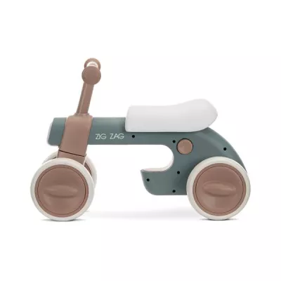 Biciclete - Bicicleta de echilibru, Zig Zag, 12-36 luni, scaun reglabil 2 pozitii, lumini si muzica, Beige, bebelorelli.ro