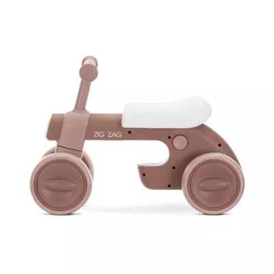 Biciclete - Bicicleta de echilibru, Zig Zag, 12-36 luni, scaun reglabil 2 pozitii, lumini si muzica, Mellow Rose, bebelorelli.ro