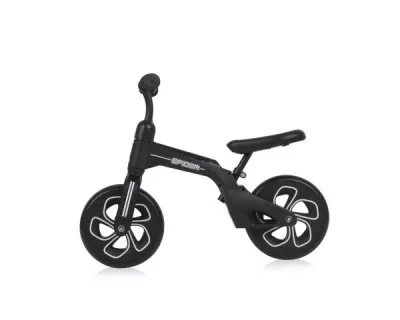 Lichidare de Stoc - Bicicleta de tranzitie 2in1, Spider, fara pedale, roti mari, Black, bebelorelli.ro