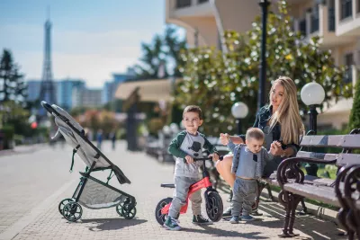 Bicicleta de tranzitie 2in1, Spider, fara pedale, roti mari, Black
