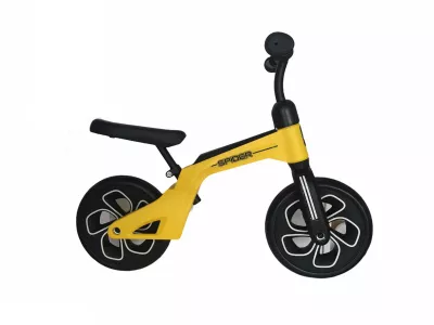 Bicicleta de tranzitie 2in1, Spider, fara pedale, roti mari, Yellow