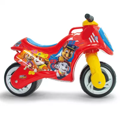 Motocicleta Ride-on Neox pentru copii Injusa, licenta Disney, Paw Patrol, 18-36 luni, Rosu cu Albastru