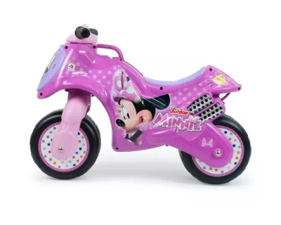 Moto Ride-on Neox fara pedale pentru copii Injusa, licenta Disney, Minnie Mouse, 18-36 luni, Roz