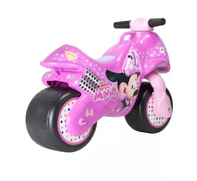 Moto Ride-on Neox fara pedale pentru copii Injusa, licenta Disney, Minnie Mouse, 18-36 luni, Roz