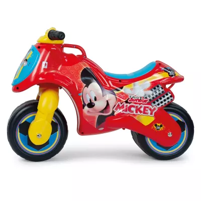 Biciclete - Moto Ride-on Neox fara pedale pentru copii Injusa, licenta Disney, Mickey Mouse, 18-36 luni, Rosu cu Albastru, bebelorelli.ro