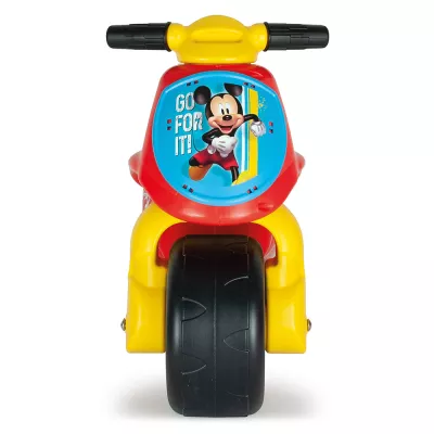 Moto Ride-on Neox fara pedale pentru copii Injusa, licenta Disney, Mickey Mouse, 18-36 luni, Rosu cu Albastru