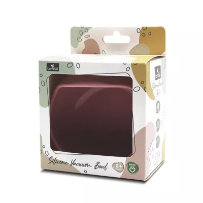 Bol de hranire din silicon natural, cu ventuza, 6 luni+, Pink