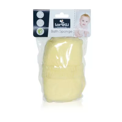 Accesorii baie - Buretel de baie, 15x10 cm, Yellow, bebelorelli.ro
