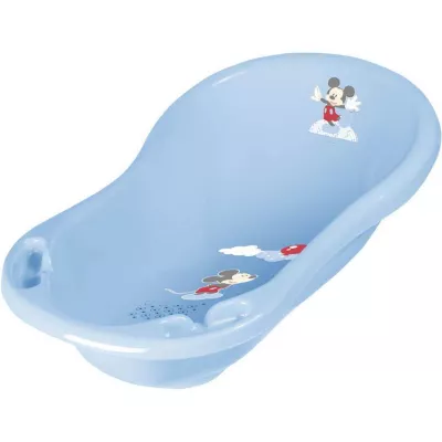 Cadite si suporturi cadite - Cada de baie cu scurgere DISNEY 84 cm Mickey, Light Blue, bebelorelli.ro