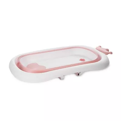 Lichidare de Stoc - Cadita pliabila pentru bebelusi, 83 cm, cu dop de scurgere, Royal, Pink, bebelorelli.ro