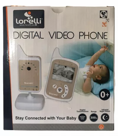 Monitoare audio video bebelusi - Camera video digitala, functie Vox, ecran color LCD, Beige, bebelorelli.ro
