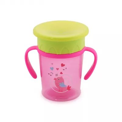 Cana de tranzitie, 12 luni+, 270 ml, All Around Cup 360 grade, multicolor