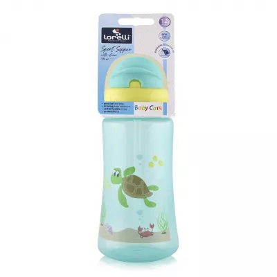 Cana sport cu pai moale, 12 luni+, 330 ml, Green
