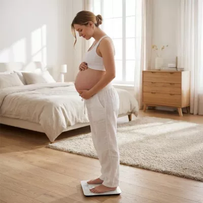 Cantar digital 2 in 1, Measure & Care, pentru bebelusi si adulti, cu scala pentru masurarea inaltimii bebelusului, tavita detasabila, functii automate Tare/Hold, max. 180 kg