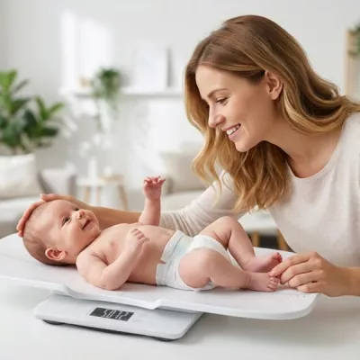 Cantar digital 2 in 1, Measure & Care, pentru bebelusi si adulti, cu scala pentru masurarea inaltimii bebelusului, tavita detasabila, functii automate Tare/Hold, max. 180 kg