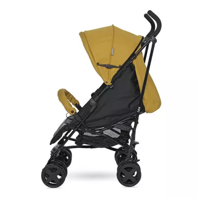 Carucior sport Ida, de la 6 luni pana la 3 ani, maxim 15 kg, pliere tip umbrela, Galben cu Negru
