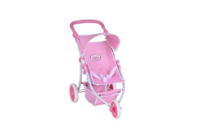 Carucioare papusi si accesorii - Carucior Jogger pentru papusi, Knorr Toys, Lio, maner reglabil pe inaltime,  59x35,50x63,50 cm, 3 Ani+, Princess Rose, bebelorelli.ro