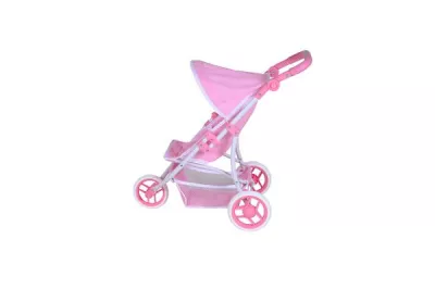 Carucior Jogger pentru papusi, Knorr Toys, Lio, maner reglabil pe inaltime,  59x35,50x63,50 cm, 3 Ani+, Princess Rose