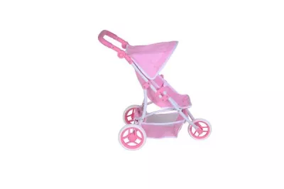 Carucior Jogger pentru papusi, Knorr Toys, Lio, maner reglabil pe inaltime,  59x35,50x63,50 cm, 3 Ani+, Princess Rose