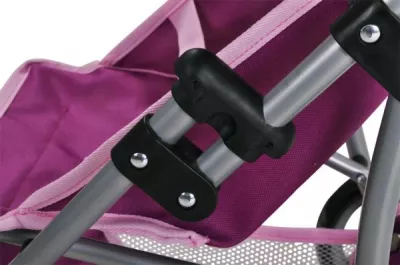 Carucior Jogger pentru papusi, Knorr Toys, Lio, maner reglabil pe inaltime,  59x35,50x63,50 cm, 3 Ani+, Unicorn Purple