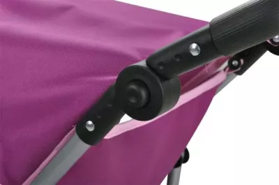 Carucior Jogger pentru papusi, Knorr Toys, Lio, maner reglabil pe inaltime,  59x35,50x63,50 cm, 3 Ani+, Unicorn Purple
