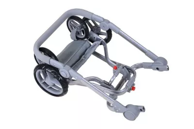 Carucior landou pentru papusi, Knorr Toys, Boonk, reglabil si transformabil, 59 x 42 x 80 cm, 3 Ani+, Pink Hearts