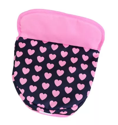 Carucior landou pentru papusi, Knorr Toys, Boonk, reglabil si transformabil, 59 x 42 x 80 cm, 3 Ani+, Pink Hearts