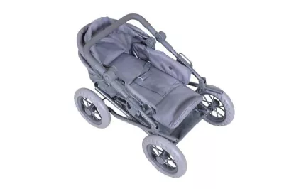 Carucior landou pentru papusi, Knorr Toys, Ruby, reglabil si transformabil, 51 x 37 x 64 cm, 3 Ani+, Princess Blue