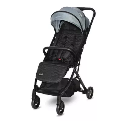 Lichidare de Stoc - Carucior Myla, de la 0 luni pana la 3 ani, maxim 15 kg, cadru din aluminiu, pliere tip troller, cos auto optional, Albastru Arctic, bebelorelli.ro