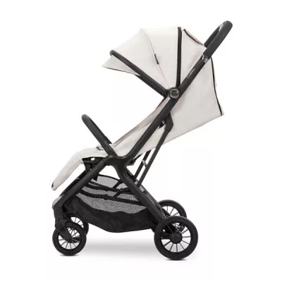 Carucior pentru copii, Calista, pliere automata, cadru din aluminiu, spatar reglabil 3 pozitii, copertina extensibila, 0-48 luni, pana la 22 kg, Beige