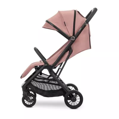 Carucior pentru copii, Calista, pliere automata, cadru din aluminiu, spatar reglabil 3 pozitii, copertina extensibila, 0-48 luni, pana la 22 kg, Pink