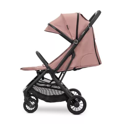 Carucior pentru copii, Calista, pliere automata, cadru din aluminiu, spatar reglabil 3 pozitii, copertina extensibila, 0-48 luni, pana la 22 kg, Pink